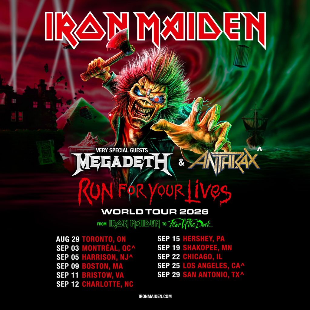 Iron Maiden Run For Your Lives World Tour dates