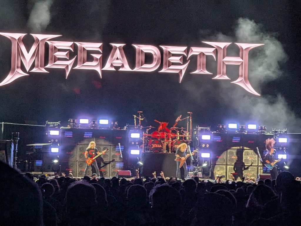 Photo of Megadeth, opening for Iron Maiden on the Run For Your Lives tour in LA 9/25/26